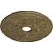 Ekena Millwork Rose and Ribbon Medallion (Canopies up to 4"), 23 5/8"OD x 4"ID x 1 1/2"P, Mississippi Mud Crackle CM23ROMMC - alternate 3